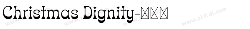 Christmas Dignity字体转换